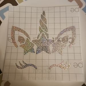 Sparkle holgraphic unicorn car decal custom vinyl sticker